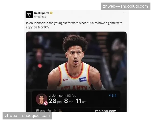 杰伦约翰逊当选东部月最佳 老鹰前锋场均接近三双数据 杰伦约翰逊当选东部月最佳 老鹰前锋场均接近三双数据